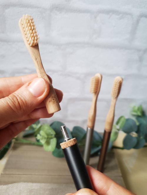 Evermore Bamboo Toothbrush Brush Head - image 1