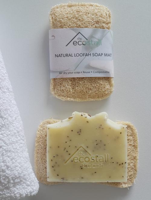 Natural Loofah Soap Mat image 4
